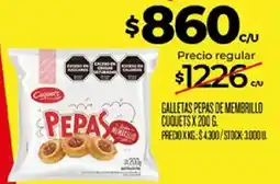 Supermercados DIA Cuquets galletas pepas de membrillo oferta