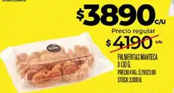 Supermercados DIA Palmeritas mantequilla oferta