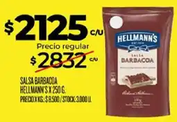 Supermercados DIA Hellmann's salsa barbacoa oferta