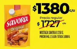 Supermercados DIA Savora mostaza original oferta