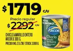 Supermercados DIA Arcor choclo amarillo entero oferta