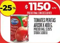 Supermercados DIA Arcor tomates peritas oferta