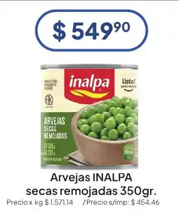 Hergo Inalpa arvejas secas remojadas oferta