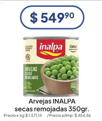 Inalpa arvejas secas remojadas