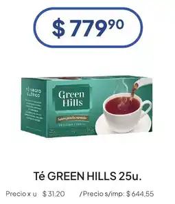 Hergo Green Hills té negro clásico oferta