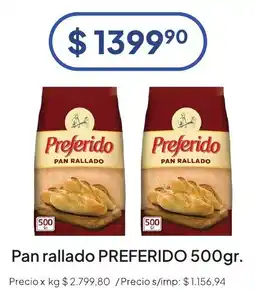 Hergo Preferido pan rallado oferta