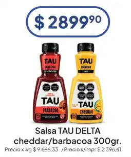 Hergo Tau salsa cheddar/barbacoa oferta