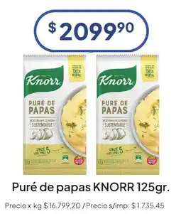 Hergo Knorr puré de papas oferta