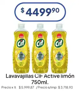Hergo Cif lavavajillas active limón oferta