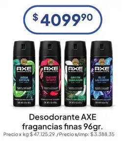 Hergo Axe desodorante fragancias finas oferta