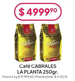 Hergo Café cabrales la planta 250gr oferta