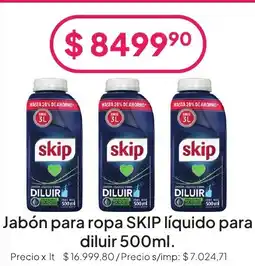 Hergo Skip jabón para ropa líquido para diluir oferta