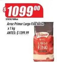 Supermercados Comodin Primor - arroz largo fino bolsa oferta