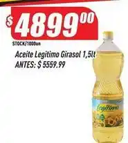 Supermercados Comodin Legítimo - aceite girasol oferta