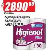 Supermercados Comodin Higienol - papel higienico dh plus 4x30mt oferta