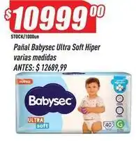 Supermercados Comodin Babysec - pañal ultra soft hiper oferta