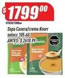 Supermercados Comodin Knorr - sopa casera/crema oferta