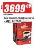Supermercados Comodin Cabrales - cafe en saquitos oferta