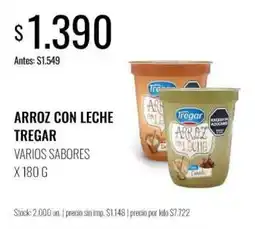 Supermercados Tadicor Tregar arroz con leche varios sabores oferta