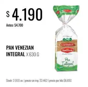 Cornillot pan venezian integral