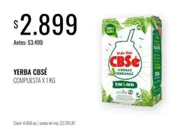 Supermercados Tadicor Cbsé yerba mate compuesta oferta