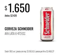 Supermercados Tadicor Schneider cerveza oferta