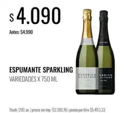 Supermercados Tadicor Federico de alvear espumante sparkling oferta