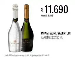 Supermercados Tadicor Salentein champagne varietales oferta