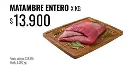 Supermercados Tadicor Matambre entero oferta
