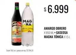 Supermercados Tadicor Amargo obrero agua tónica magna oferta