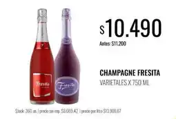 Supermercados Tadicor Fresita champagne varietales oferta