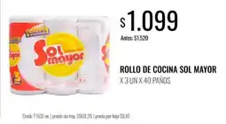 Supermercados Tadicor Sol mayor rollo de cocina oferta