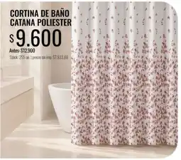 Supermercados Tadicor Catana cortina de baño oferta