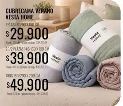 Supermercados Tadicor Vesta home cubrecama verano oferta