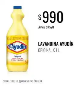 Supermercados Tadicor Ayudín lavandina original oferta