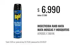 Supermercados Tadicor Raid insecticida raid mata moscas y mosquitos oferta