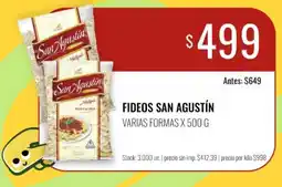 Super MAMI San agustín fideos varias formas oferta