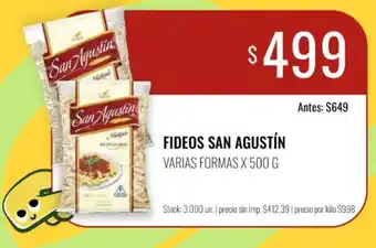 San agustín fideos varias formas