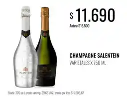 Super MAMI Salentein champagne varietales oferta