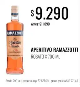 Super MAMI Ramazzotti aperitivo rosato oferta