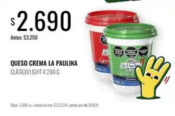 Super MAMI La paulina queso crema clásico/light oferta