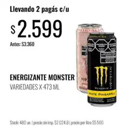 Super MAMI Monster energizante oferta