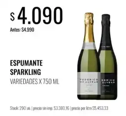 Super MAMI Federico de Alvear espumante sparkling variedades oferta