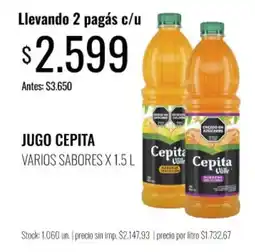 Super MAMI Cepita jugo varios sabores oferta