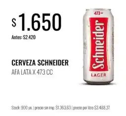 Super MAMI Schneider cerveza oferta