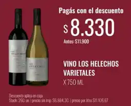 Super MAMI Los helechos vino varietales oferta