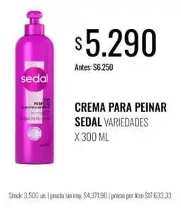 Super MAMI Sedal crema para peinar variedades oferta