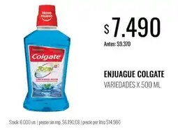 Super MAMI Colgate enjuague oferta