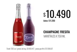 Super MAMI Fresita champagne varietales oferta