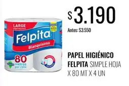 Super MAMI Felpita papel higiénico oferta